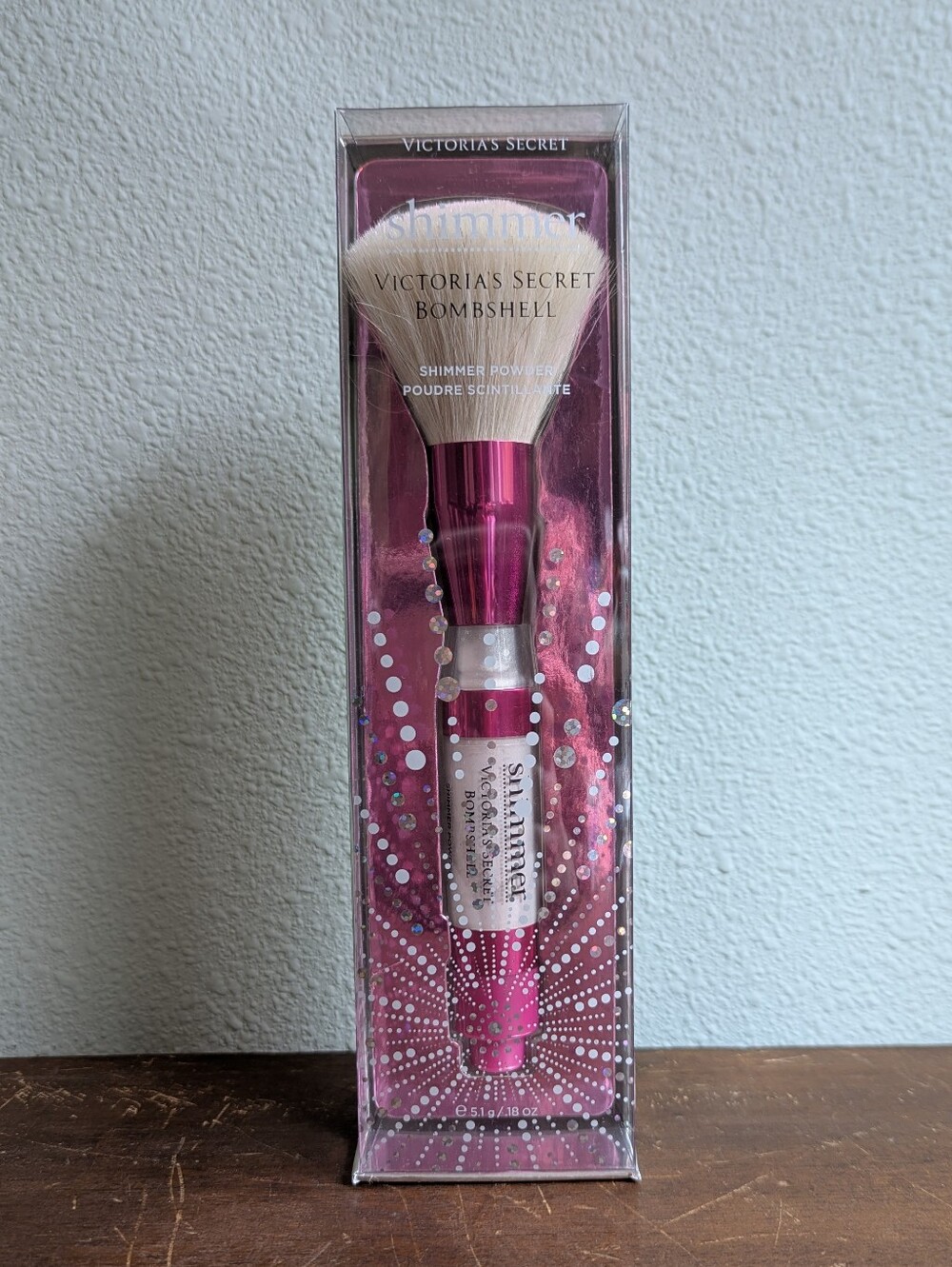 Rare Discontinued Victoria's Secret Shimmer Powder Brush Bombshell